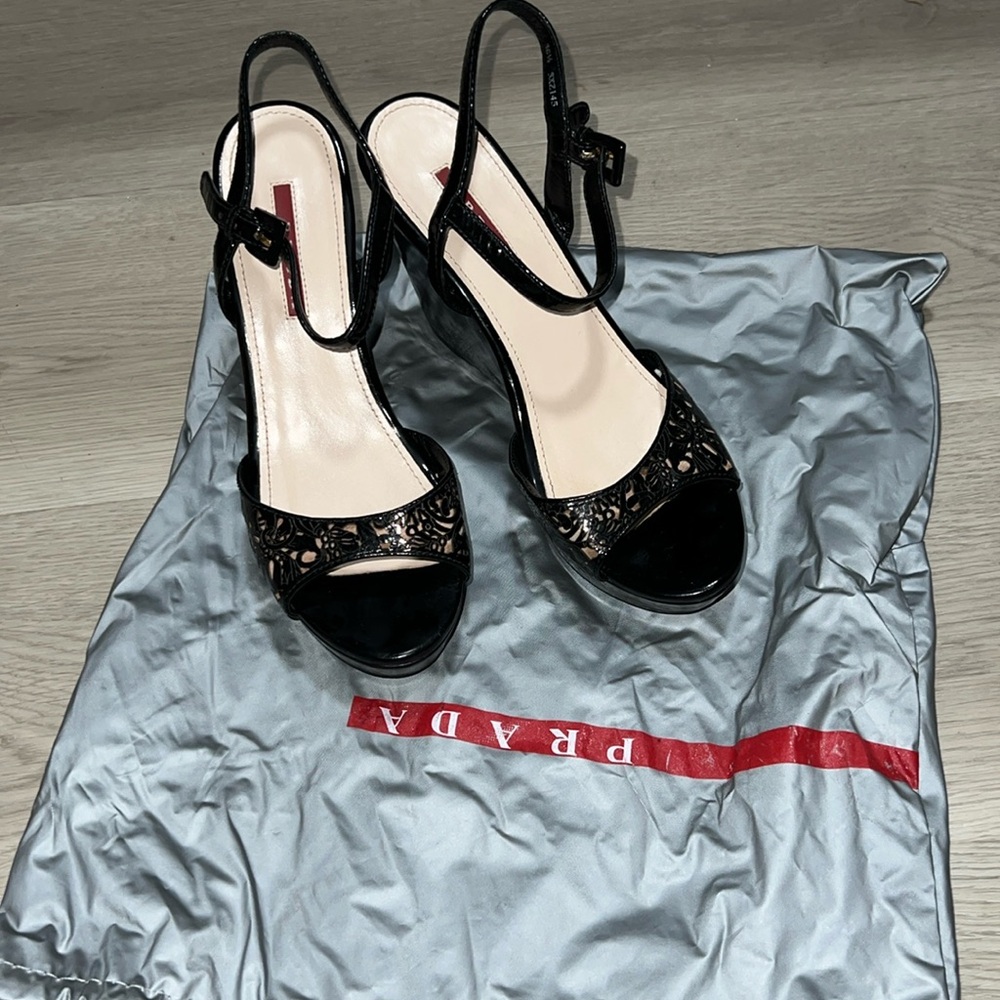 Prada Wedge Sandals